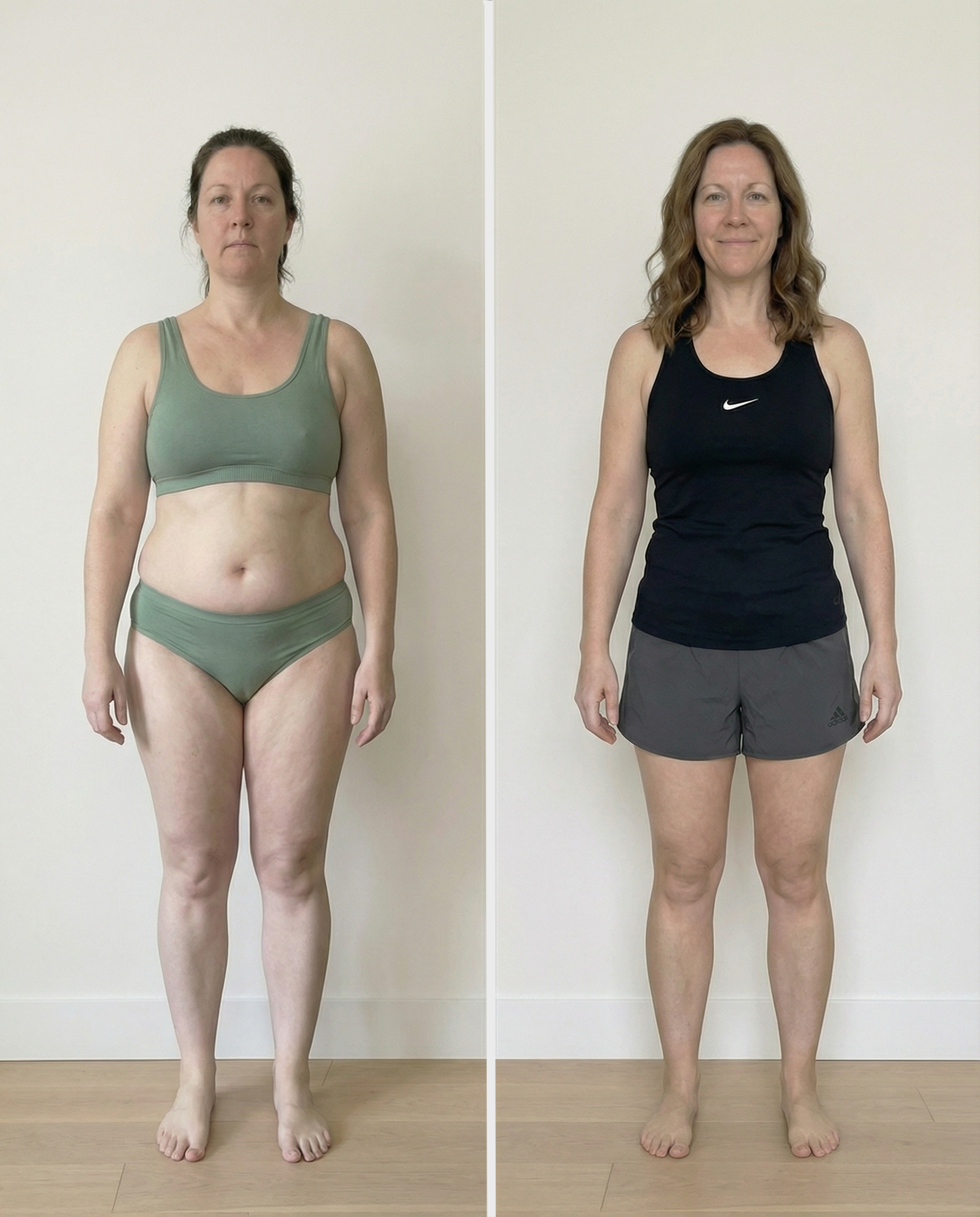 Real client transformation 6 before and after result